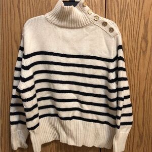 ZARA Women’s Striped Turtleneck Sweater Size S